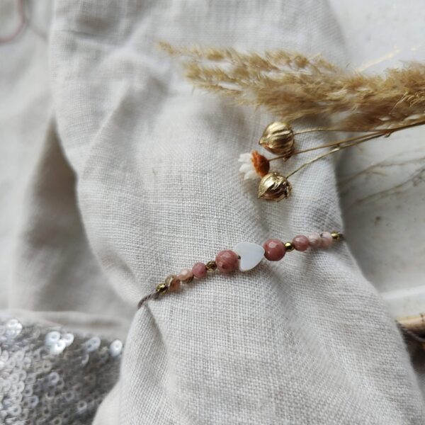 Bransoletka na nici jedwabnej Minimalism form Sweet Heart