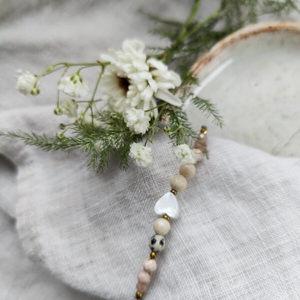 Bransoletka na nici jedwabnej Delicate Beige