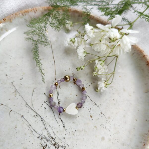 Pierścionek Flower of Spring with Heart