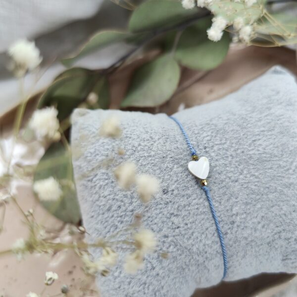 Bransoletka navy blue Heart/SUMMER