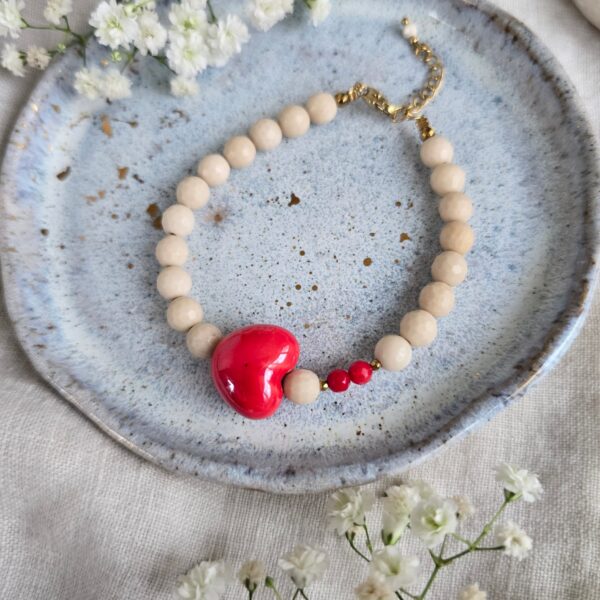 Bransoletka "Big Love in Beige"
